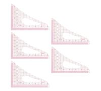 Ycauty Triangular Curve Rule Transparent High Accuracy Sewing Rulers Set for Designers Ideal for Pattern Making Household
