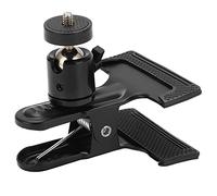 Ycauty Tripod Camera Clip with 360° Rotatable Ballhead | Metal construction, stable for various surfaces, compatible with motion cameras
