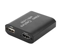 Ycauty Video HD Live USB to Recorder Loop Out Card for High-Definition Acquisition Teaching Recording Material G Suitable for Windows 4K Black ABS Plastic 1 Pack