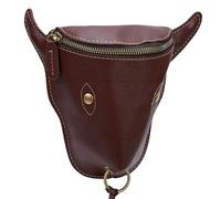 Ycauty Vintage PU Leather Men Waist Bag Storage for Outdoor Travel Shopping Daily Life, Adjustable Belt Fit for Modern Gentlemen, Wear and Tear Resisting, Versatile Application (Brown)