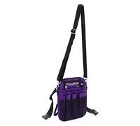 Ycauty Waist Bag Waterproof Tool Organizer Heavy Duty Portable Oxford Cloth for Outdoor Use Purple Black