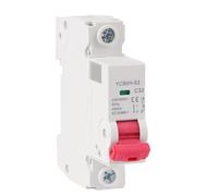 YCB6H-63 1P 18mm Miniature Circuit Breaker MCB Din Rail Mount Breaking Capacity 6A/10A/16A/20A/25A/32A(10A)