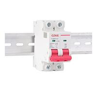 YCB6H-63 2P 36mm Miniature Circuit Breaker MCB 2 Poles Din Rail Mount Breaking Capacity 6A/10A/16A/20A/25A/32A/40A/50A/63A Automatic switch (Color : 2p, Size : 63A)