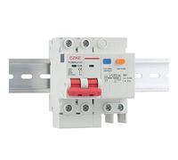 YCB6HLE-63 Main Switch 30mA Residual Current Circuit Breaker with Over Current Protection RCBO MCB Automatic switch (Color : Ycb6hle-63, Size : 40A)