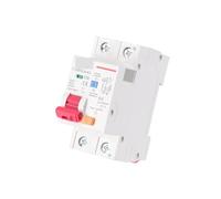 YCB6HLN-63 30mA 1P N RCBO MCB Residual Current Circuit Breaker 230V 50/60Hz Over Leakage Protection 1Pcs(63A)