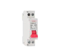 YCB6N-32 6-32A 1P+N MCB Miniature Circuit Breaker Phase-Neutral Circuit Breaker Electrical Switch Home Safety Automatic switch (Color : 1p N, Size : 32A)