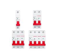 YCB7-63N Miniature Circuit Breaker 1P 2P 3P 4P Din Rail Mount Upgraded Version With Enhanced Breaking Capacity YCB6H-63(2P,20A)