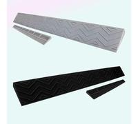 YCBTPS 1" 2" 3" 4" Rise Threshold Ramp, Non-Slip Ramp Kerb/Curb Ramp, Lightweight Entryway Ramp, Portable Transition Ramp For Sweeping Robot, Home Steps(Gray,100cm*22cm*10cm)