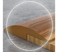 YCBTPS Doorway Edge Trim Threshold Transition Strip For Carpet To Tile Uneven, PVC Self Adhesive Flooring Cover Strip Threshold Ramp, Height＜5mm(Yellow Oak,W3.5cm(1.4in))