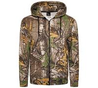 YCC® Mens Forest Camouflage Tracksuit Full Zip Hoodie Top | Adult Military Combat Army Camo Fleece Hooded Jacket Sweatshirt (M, Camouflage ZIP Up Hoodie)