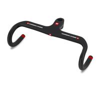 Yccyctrek Integrated Stem Handlebar 42cm Aero Bars For Road Bike | 28.6mm Red UD Matte One-Piece Molding Handle Bars,Full Internal Routing,Installable Speedometer,Carbon Integrated Drop Bar