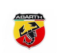YCDSSM Car Emblem for Abarth 595 2016-2023, Badge Emblem Logo Car Side Hood Trunk Exterior Stickers Nameplate Metal Durability Decoration Modified Stylish Accessories,C