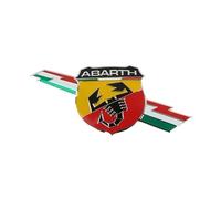 YCDSSM Car Emblem for Abarth 595 2016-2023, Badge Emblem Logo Car Side Hood Trunk Exterior Stickers Nameplate Metal Durability Decoration Modified Stylish Accessories,D
