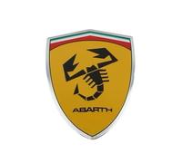 YCDSSM Car Emblem for Abarth 595 2016-2023, Badge Emblem Logo Car Side Hood Trunk Exterior Stickers Nameplate Metal Durability Decoration Modified Stylish Accessories,E