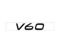 YCDSSM Car Emblem for Volvo V60 2010-2018, Badge Emblem Logo Letters Car Side Hood Trunk Exterior Stickers Nameplate Durability Decoration Modified Stylish Accessories,V60-Black
