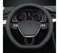 YCDSSM Car Steering Wheel Cover for Opel Combo 2018-2022, Steering Wheel Protector Leather Anti-slip Breathable Interior Accessories,D-Black Line - A