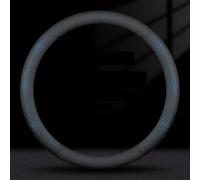 YCDSSM Car Steering Wheel Cover for Peugeot 308 2021 2022 2023, Steering Wheel Protector Leather Anti-slip Breathable Interior Accessories,O-Blue