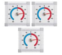 YceLon Pack of 3 Outdoor Thermometer for Windows, Weatherproof Window Thermometer, Outdoor Digital Thermometer with Accurate Temperature Measurement for Windows and Outdoor Use
