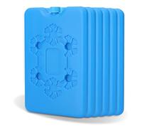 YceLon Pack of 6 Ice Packs, Reusable Cooling Pads for Cool Bag, Flat Cooling Elements for Lunch Box and Outdoor Activities, 16 x 10 x 1.5 cm