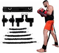 Ycendelion Boxing Resistance Bands, Leg Strength and Agility Speed Trainer for Men and Women Exercise Power Punch Pro with Belt, Ankle, Kicking Bands for MMA