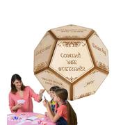 ycezw 12 Faced Dice | Decision Dice Board Game for Parties | Board Game for Travel Appointments Home University Dorm