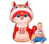 ycezw 2025 Year of the Snake Plush, 2025 Plush Toy Year of the Snake - Chinese New Year Plush, Snake Mascot 2025, Plush Snake, Lucky Snake Plush, Soft, with