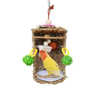 ycezw Avian Nest | Eco Seagrass Retreat | Breathable Swing Nest with Cozy Hanging Design and Durable Structure | Perfect Hammock Shelter for Conures and Small to Mid-Size Pet Birds to Rest or