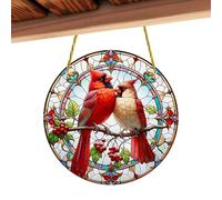 ycezw Bird Suncatcher Crafts, Bird Window Suncatcher, Bird Ornament for Window Decoration, Stained Acrylic Window Ornament for Hanging, Decorative Sun Catcher for Window Wall