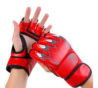 ycezw Boxing Gloves, Boxing Gloves Women | Sparring Grip Gloves, Half Finger Gloves Wrist Bands Support for Men Women Children Training for Boxing and Sparring
