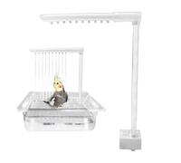 ycezw Budgies Bath Tool: Flywheel Water Accessory, Small Pool Add-on | Flow Spray Head, Cage, Aviary Shelves Interior Brackets for in