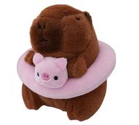 ycezw Capybara Key Chain In Plush, Capybara Key Chain, Super Swimming 4 Inch Capybara Pendant | Looking Animals Realistic Key To Override The Anniversary Of Your, Pink, Consulte la descripción