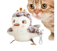 ycezw Cat Toy Simulated Twitter Bird Realistic Cat Toy - Activated Kitten Play Toy - Fun Electric Cat Toy - Flying Wings Realistic Rechargeable Toy