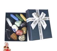 ycezw Chakra Rocks & Crystals Set, Crystals Collection | Crystals & Stones 14X | Gemstone & Crystal Set, Chakra Start Collection Raw for Beginners, Yoga Meditation