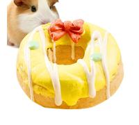 ycezw Chewing Rabbit for Teeth, Dwarf Hamster Bite, Hamster Toy in the Shape of a Natural Cake for Chewing Teeth - Rabbit Toy, Rabbit Teeth Care, Jaw Toy
