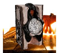 ycezw Decoration Halloween Books, Scary Resin Figurine That In The Dark - Decorative Doll for Children Adults Autumn School Residence Studio Apartment Room