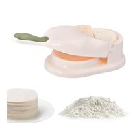 ycezw Dumpling Press, 2 in 1 Boiling Ball Maker Machine, Pressing Mold, Skin Wrap Mould for Making Meatballs, Cutter, Kitchen Utensils for