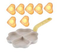 ycezw Egg Skillet - Split Hamburger Bun Grill Pan | Pancakes Pan Bacon Pot, Egg Cooker Pan, Burger Pan for Breakfast, Bacon