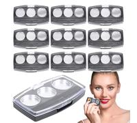 ycezw Empty Makeup Containers, Empty Palette for Makeup, Panking 10x Compact Eyeshadow Hen, Multifunctional Cosmetic Storage Box Contat Shadow Container for
