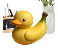 ycezw Fruit Duck Statue Figure, Funny Duck Figure, Animal Craft, Creative and Beautiful Decoration for Living Room, Office or Bedroom