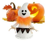 ycezw Ghost Figurines | Cute Ghost Dolls with Scarf - Halloween Decoration Table Mistress Pieces Photo Props Gothic Decor for Kitchen Living Room Apartment
