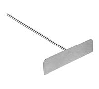 ycezw Grill Scraper and Pancake Flipper, Stainless Steel Metal Spatula,Sturdy Safe Crepe Spreader Tool | Stainless Steel Scraper Effective Pancake Clip for Versatile Cooking