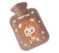 ycezw Hot Water Bottle for Winter, Water Filled Plush Hand Warmer, 500ml Plush Hot Water Bottle for Winter, Hot Water Bag - Bed Warmer, Portable Large Capacity Heating Pad for Waist