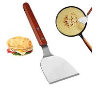 ycezw Kitchen Utensils & Gadgets,Professional Grill Spade Set, Safe Crepe Spreader Tools, Stainless Steel Scraper Effective Pancake Clip for Versatile Cooking