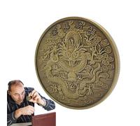 ycezw Lucky Chinese Year of the Dragon Coin Chinese Dragon Coin Decorative Creative Unique Lucky Coin Chinese Loong Coin Collectible Coin