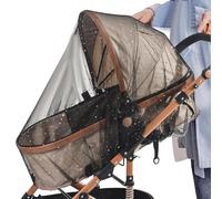 ycezw Mesh Cover for Stroller, Stroller Cover for Summer | 2 Pieces Reusable Stroller Net Cover,Breathable Reusable Honeycomb Mesh Cover