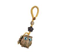 ycezw Owl Wooden Natural Timber Pendant | Compact Lightweight Design with Smooth Texture Ideal Decorative Gift for Family Members Friends Colleagues Travel Enthusiasts Collectors Daily