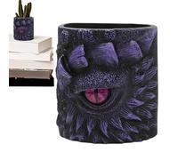 ycezw Planter Pot, Indoor Flower Pots, Windowsill Dragon Eye Flower Planter, Elegant Creative Resin Vase for Home Workplace Garden Desk Table with