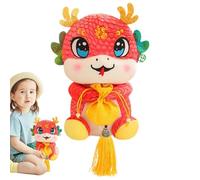 ycezw Plush Animal with Snake, Chinese Snake Plush Toy - 11 Inch Chinese Style New Year Doll | Lunar Year Plush Animals 'Year of the Snake, Fake