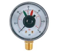 Ycezw Pool Filter - Gauge Pressure Zero Sixty, PSI Pools Sand | Waterproof Tester With Double Color Pointer Suitable For Hot Tub Spa Pond Water Pump Aquarium Ensuring Accurate Readings And System Perf