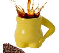 ycezw Porcelain Coffee Mugs, Porcelain Espresso Cups | Original Big Belly Shaped Coffee Cups | Smooth Porcelain Heat Mug Dishwasher Safe for Tea, Milk,
